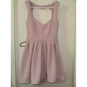 Heart Cut Out Pink A Line Dress Medium Hime Gyaru Princess Sweet Sleeveless Mini